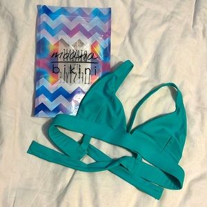 Moana Bikini Top. Sea foam green. Size medium.